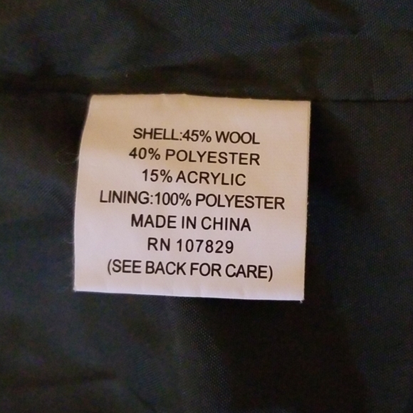 $OLD IP SASHIMI Green Olive pea Coat - Picture 6 of 7